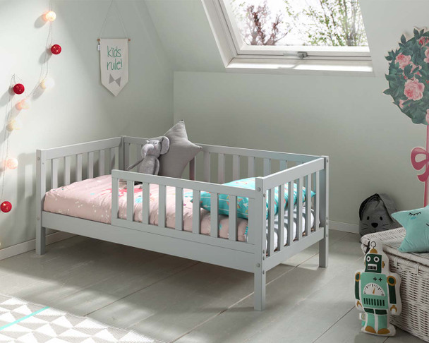 Lark toddler bed grey styled