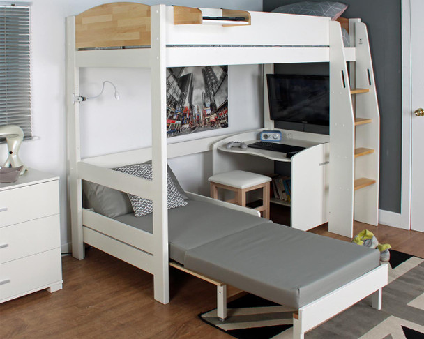 high sleeper with sofa bed extended