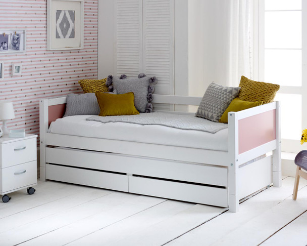 Thuka Nordic Daybed with pink headboards