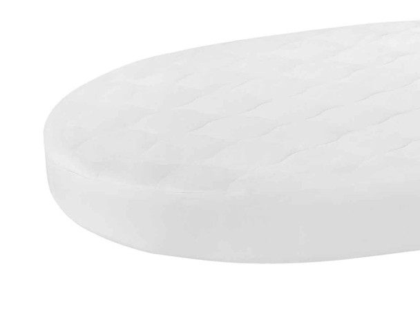 close up of the mattress protector