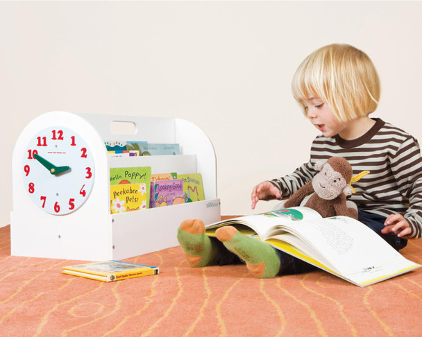 Book Box with Play Clock white - lifestyle