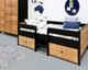 Dilan Storage Bed in Black/Natural in Bedroom
