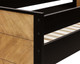 Dilan Storage Bed in Black/Natural Detail