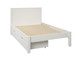 Stompa Classic White Small Double Bed with Drawers