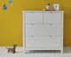 Jango white chest of drawers with 4 drawers
