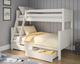 White triple bunk bed