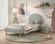 Crescent Single Bed - Green