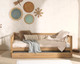 Woody oak daybed with trundle