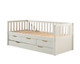 Parker White cabin bed with trundle - cut out