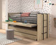 Jordan Midsleeper in oak with Slide out desk