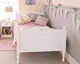 Single bed from Fargo in pure white with heart headboard