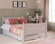 Kids grey small double bed with storage drawer