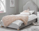 Bella grey velvet single bed