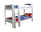 cutout of white and grey bunk bed