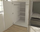 bunk bed wardrobe with white door open to show hanging rail