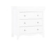 Clara white 3 drawer chest cut out