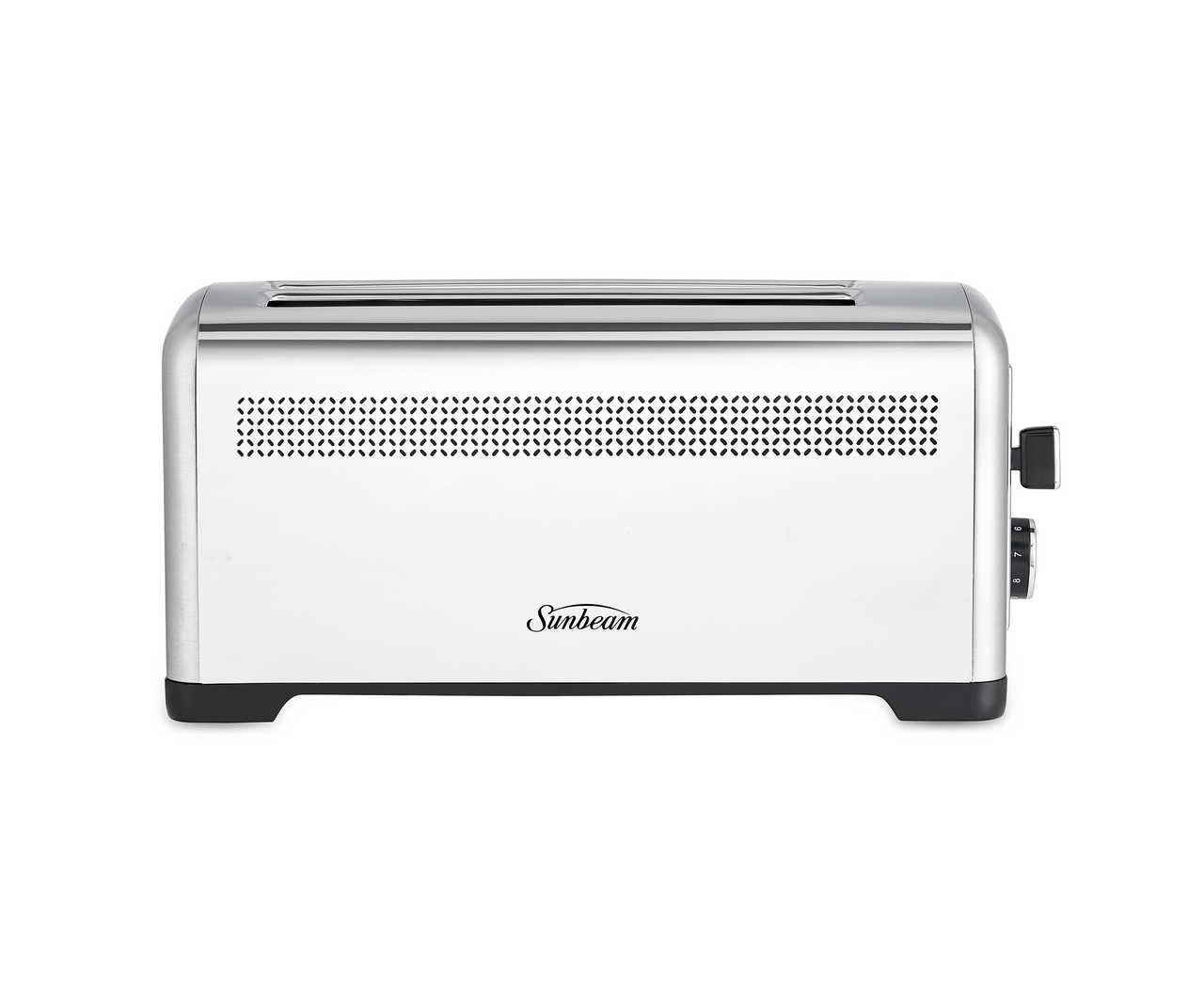 Sunbeamシルバースロット トースター Sunbeam 2 Slice Wide-Slot Toaster - Brushed Stainless Steel