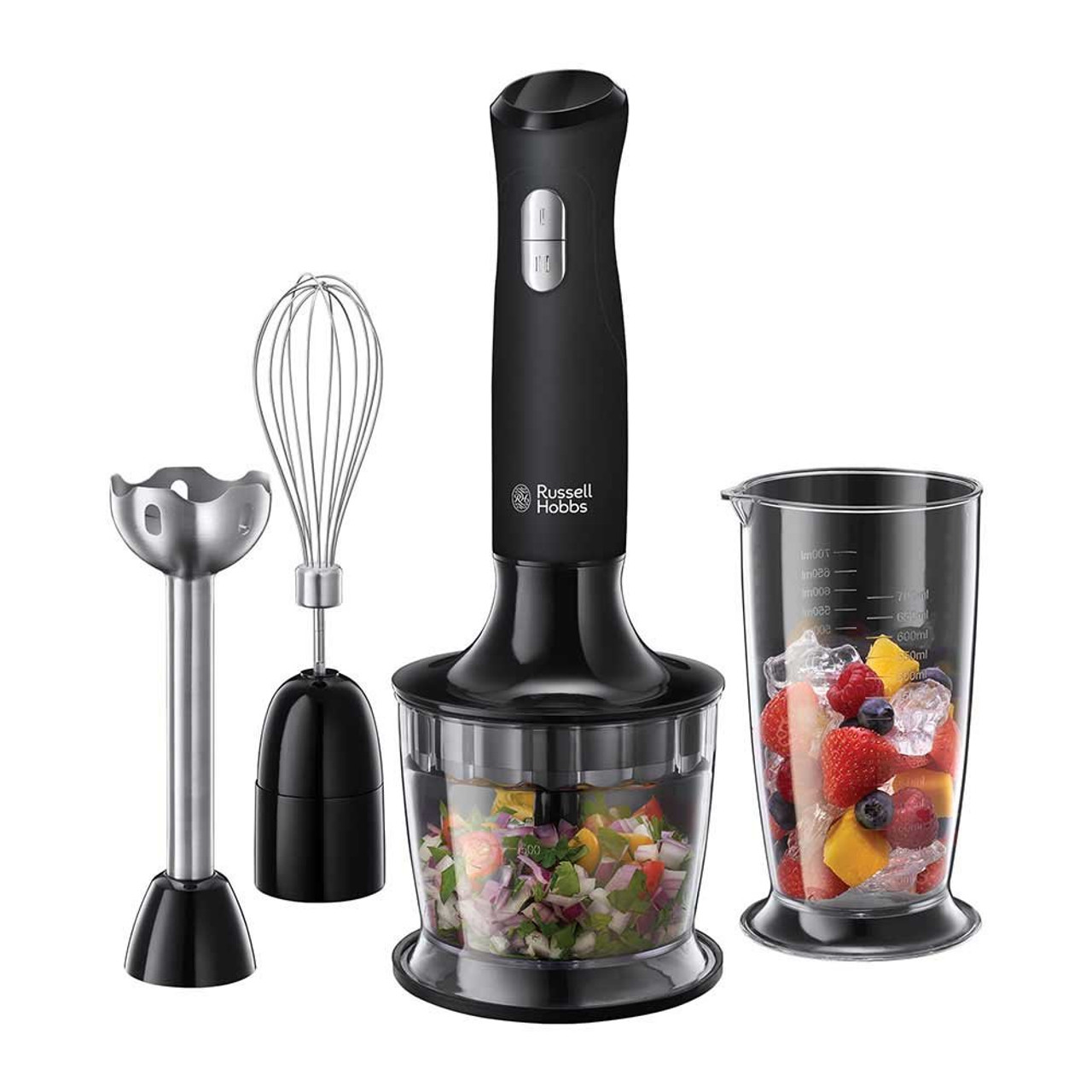 Russell Hobbs Desire Matte Black Hand Blender - Betta Electrical