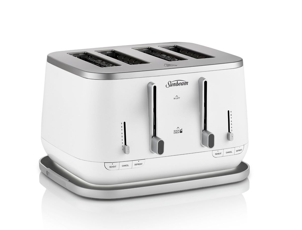 Sunbeam White Kyoto 4 Slice Toaster Betta Electrical