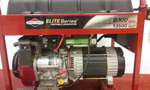 8000 Watt Elite Series Briggs Generator (Lightly Used)