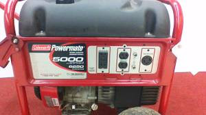 Coleman Powermate 5000W  PM0435003 Heavy Duty Portable Gas Generator