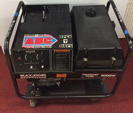 USED Baldor 6000 Watt Model PC60H Powerchief Generator Gas Power Honda Engine