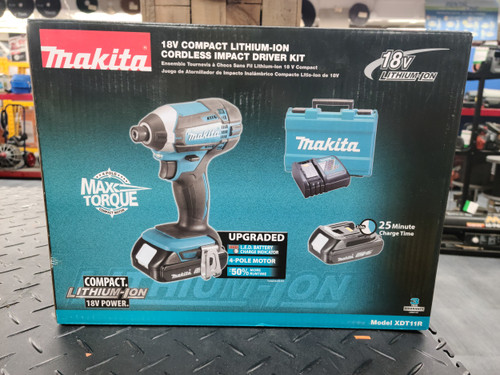 Makita 18V LXT® Lithium‑Ion Compact Cordless Impact Driver Kit (2.0Ah)