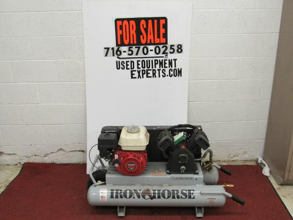 Air Compressor with Honda GX Engine, Iron Horse 10 Gallon Air Tank Used
