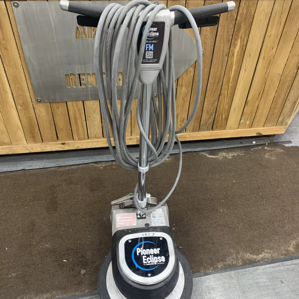 2  Clarke FM-1700 17" Floor Polisher Scrubber  and 2 New Drive Pads