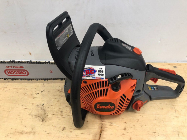 Used Tanaka 20-Inch Rear Handle 50.1cc Chain Saw Gas Powered Tree Cutting & Trim