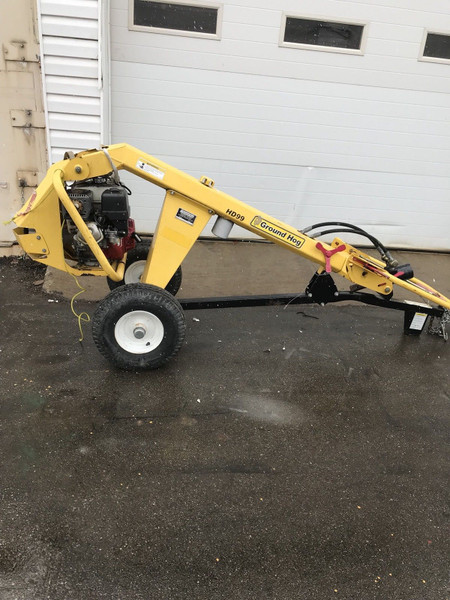 Used Ground Hog HD99-H Hydraulic Drill Auger Towable Post Hole Commercial Duty