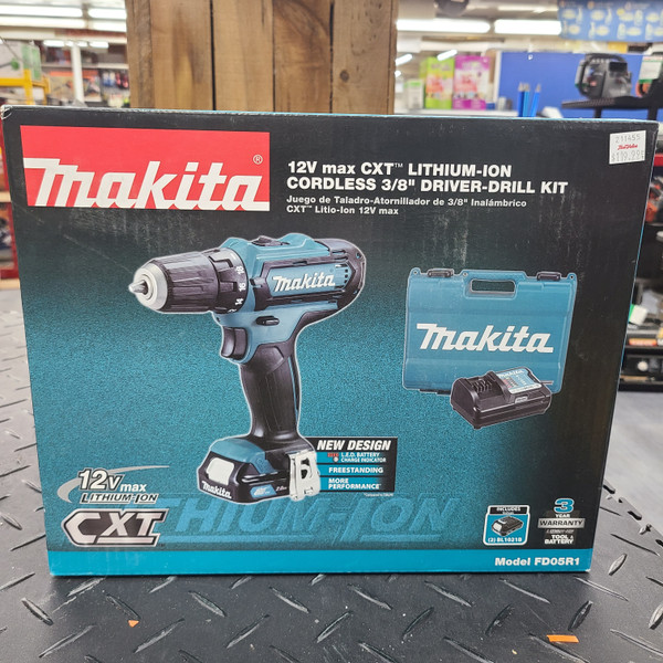 Makita 12V max CXT® Lithium‑Ion Cordless 3/8" Driver‑Drill Kit (2.0Ah)