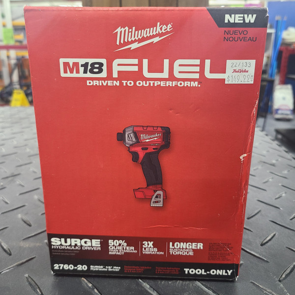 Milwaukee M18 FUEL™ SURGE™ 1/4" Hex Hydraulic Driver (Tool Only)