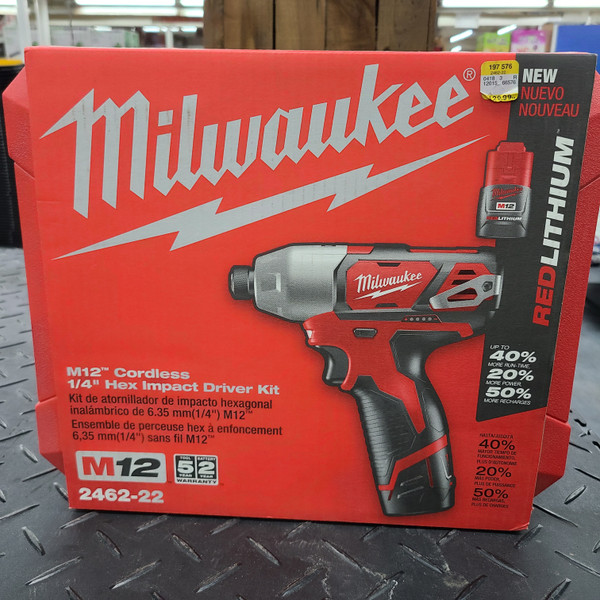 Milwaukee M12™ ¼” Hex Impact Driver (Tool Only)