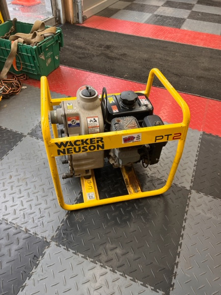 Wacker Neuson Water Pump Semi-Trash Honda Engine GX160 Model PT2A USED