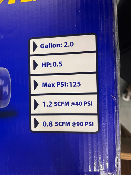 Goodyear 2 Gallon Quiet Portable Roll Cage Design Air Compressor