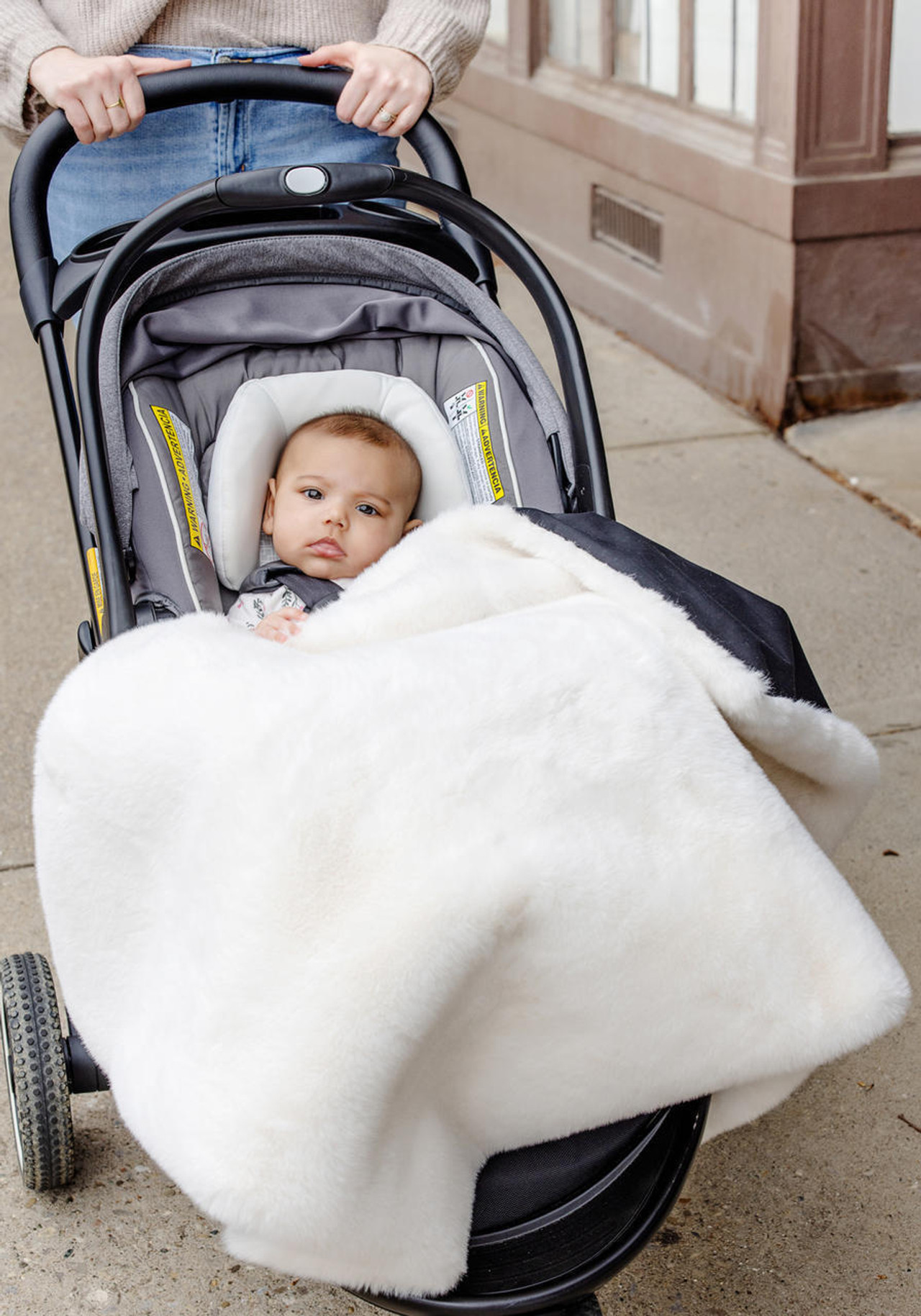 Ivory Mink Faux Fur Lap Blanket Gifts FabulousFurs