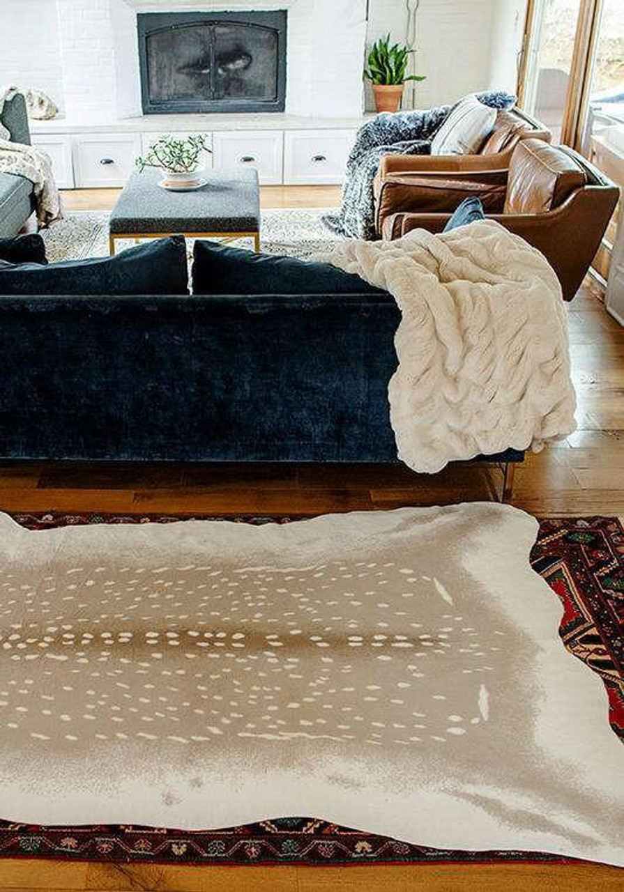 Faux Deer Hide Rug