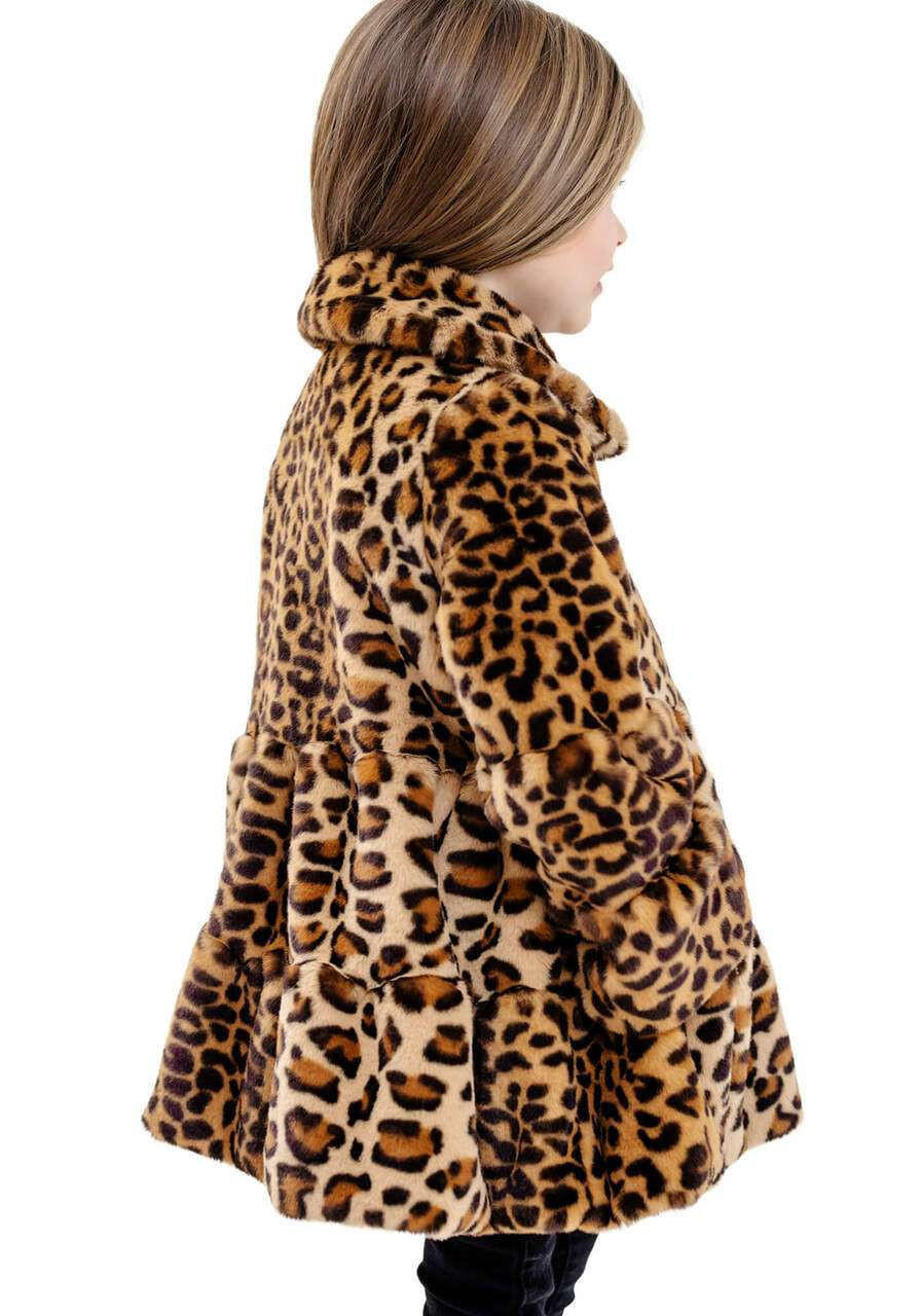 Kids leopard shop coat