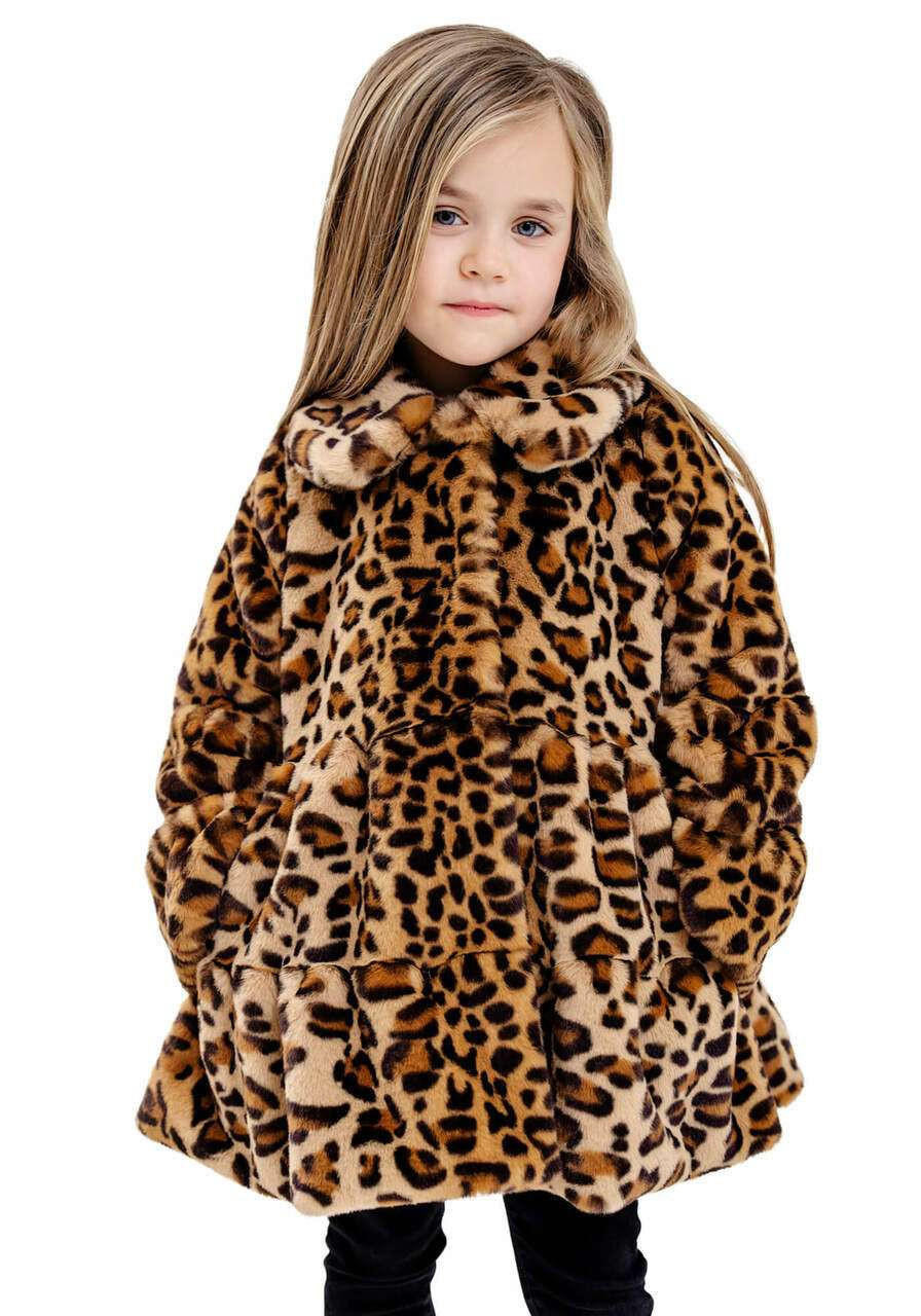 Kids leopard shop coat