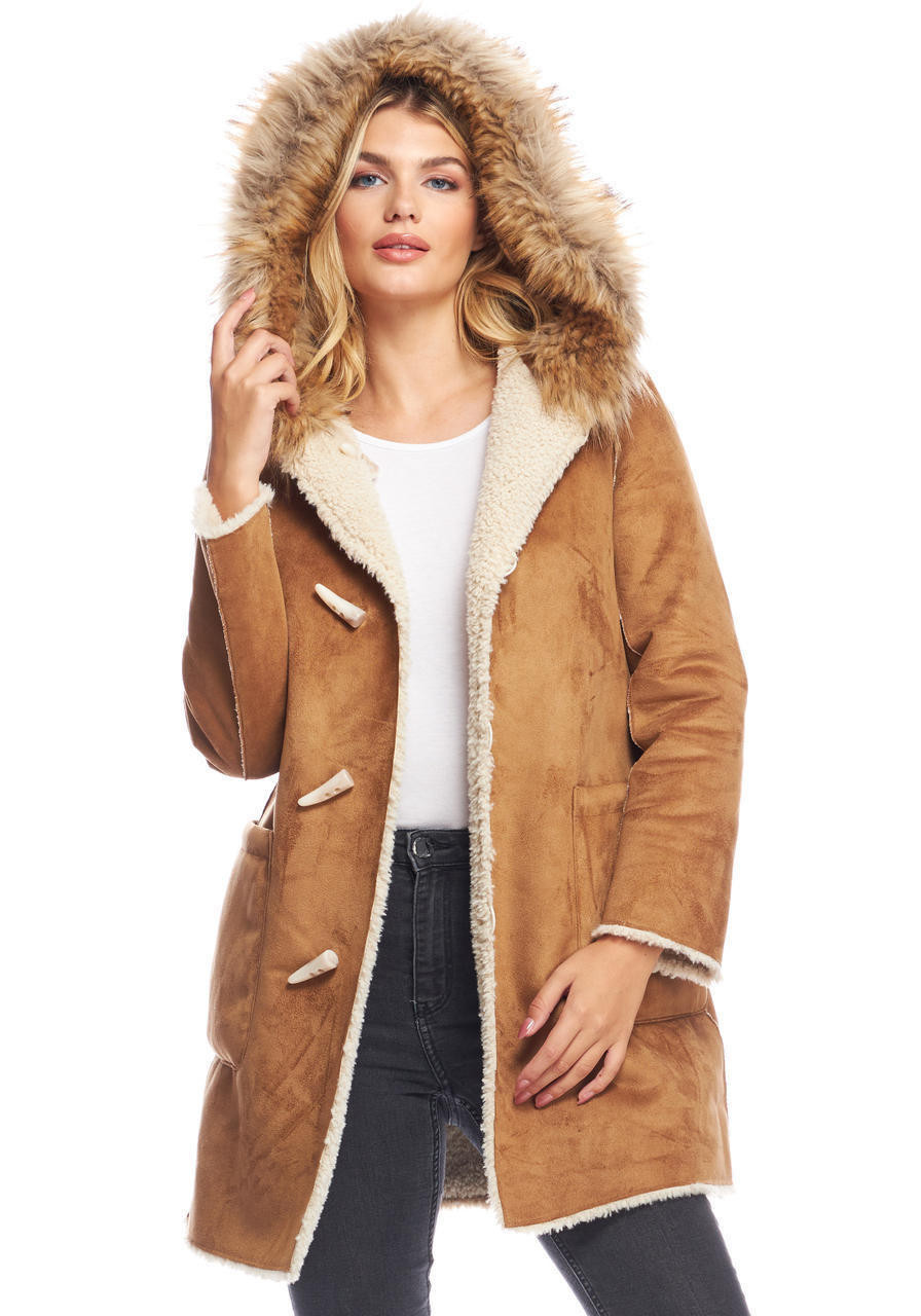 Topstitched Shearling Coat - Ready to Wear