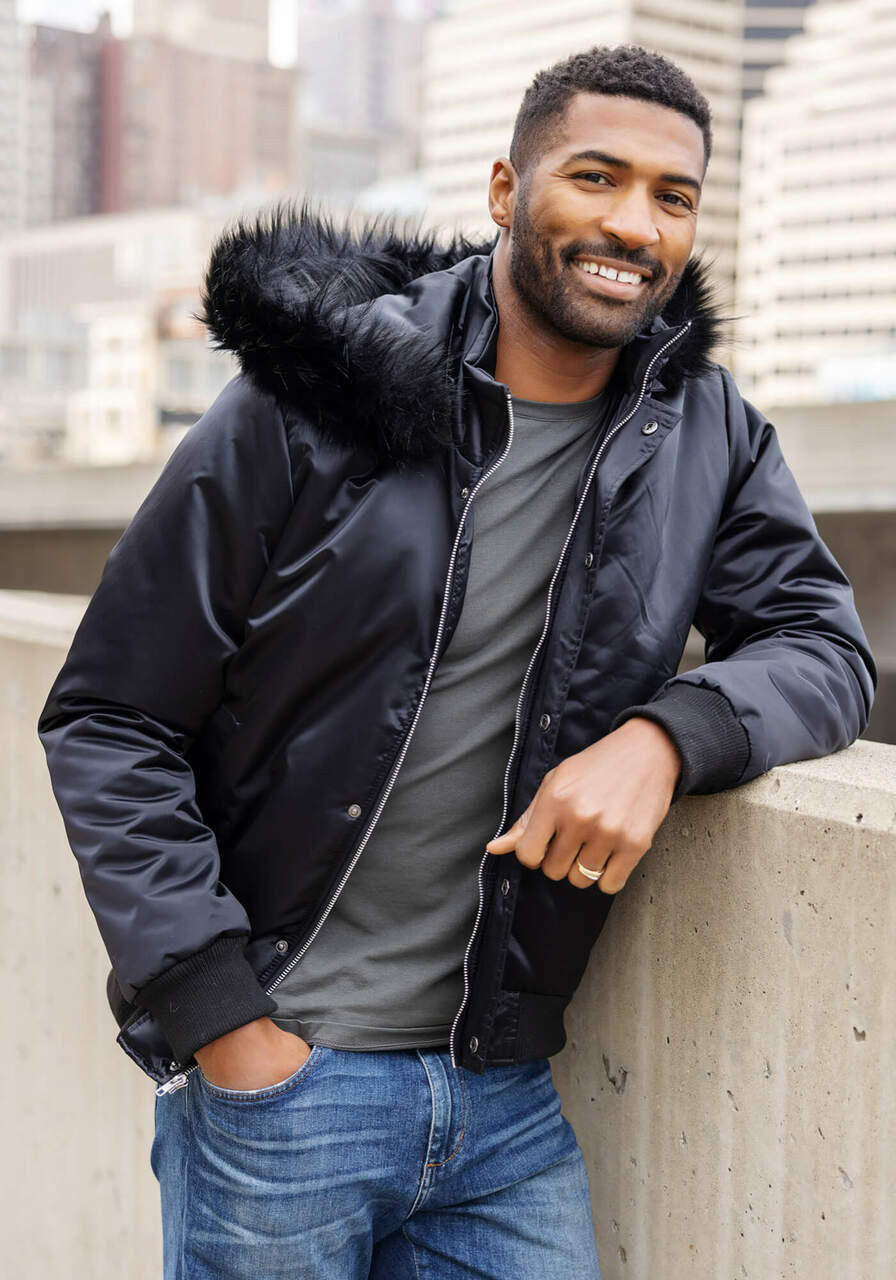 ジャケット・アウター S fur hooded jacket Zella Faux Fur Hooded Jacket | Nordstrom