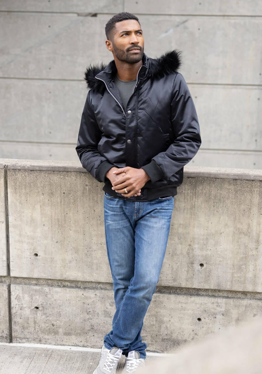 Men's Workwear Bomber Jacket | Men's Coats & Jackets | Abercrombie.com