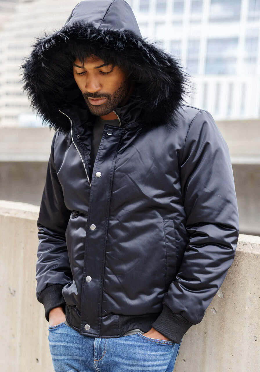 Real fur deals parka mens