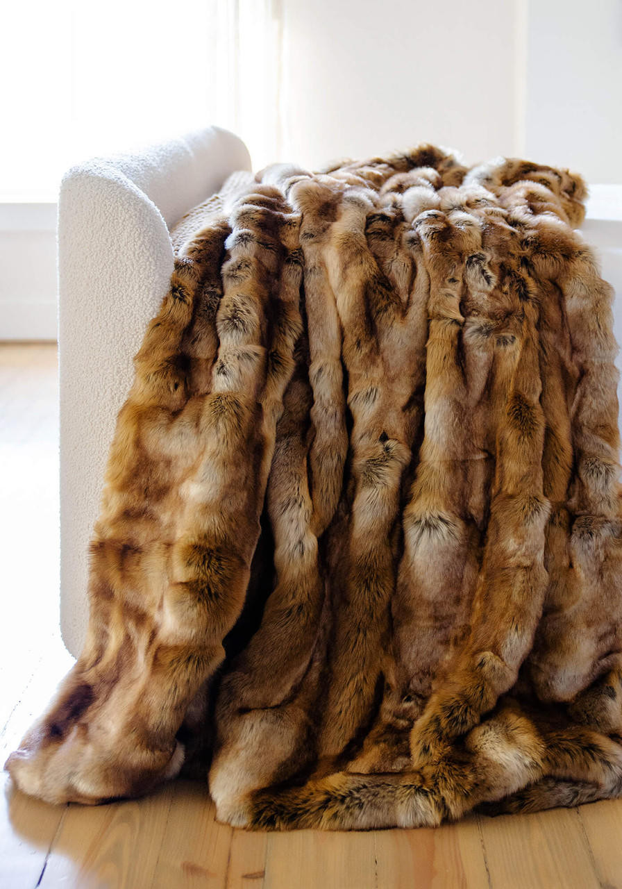 Signature Series Fisher Faux Fur Throws - Fabulous Furs