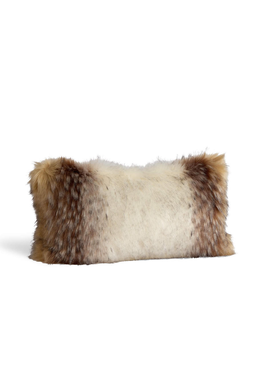 Limited Edition Arctic Wolf Faux Fur Pillows