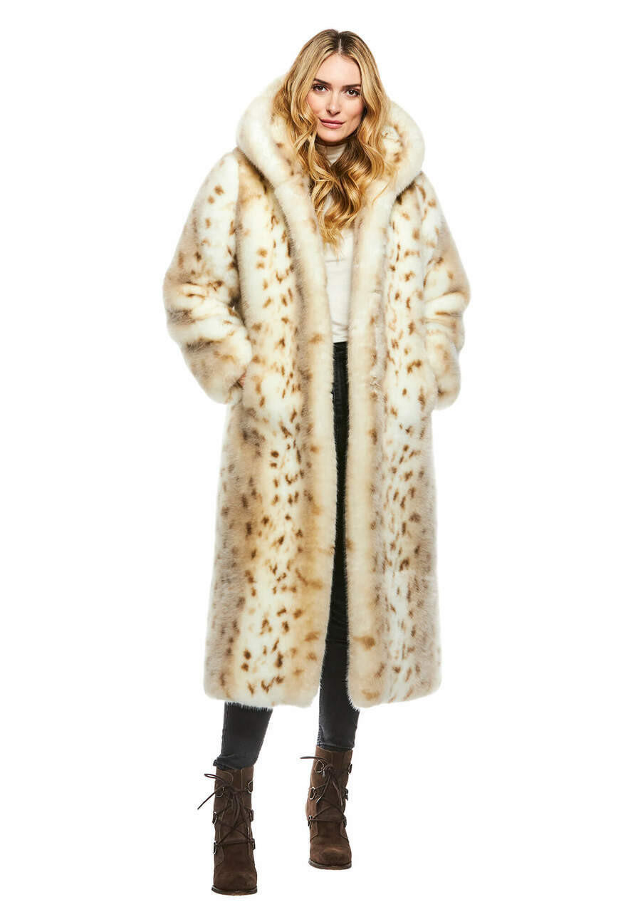 Rachel Stevens Animal Faux Fur Coat ~ Qed London Faux Fur Coat Abstract ...