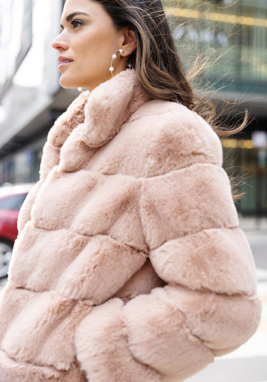 Blush Faux Fur Posh Jacket -Fabulous Furs