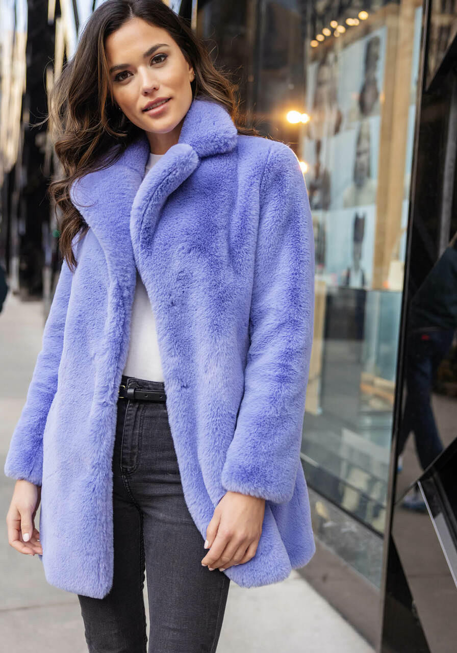 Faux Fur Coat - Clothing