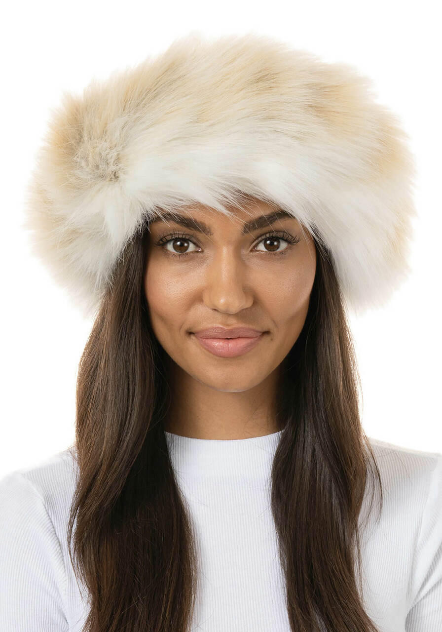 Arctic Fox Faux Fur Halo Headband Collections Fabulous-Furs